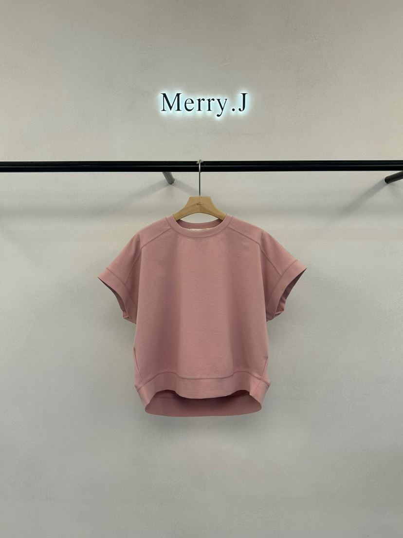MERRY-J韓國直郵㊣女士新品熱賣25春夏真品推薦職業休閑T恤MERRY-JT恤