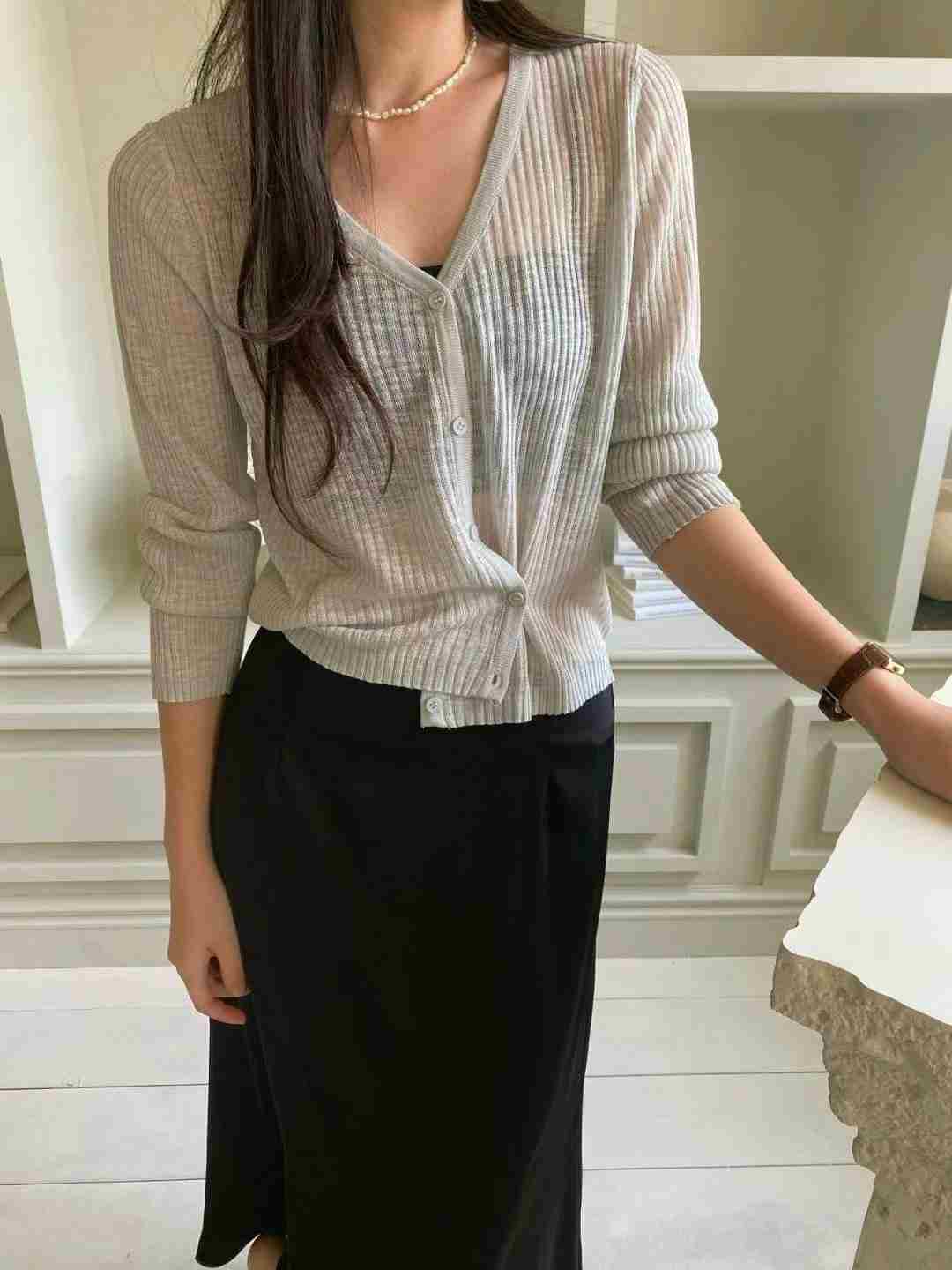 M.STORY東大門㊣實拍女裝新品人氣時尚熱賣25春夏休閑針織衫M.STORY針織衫