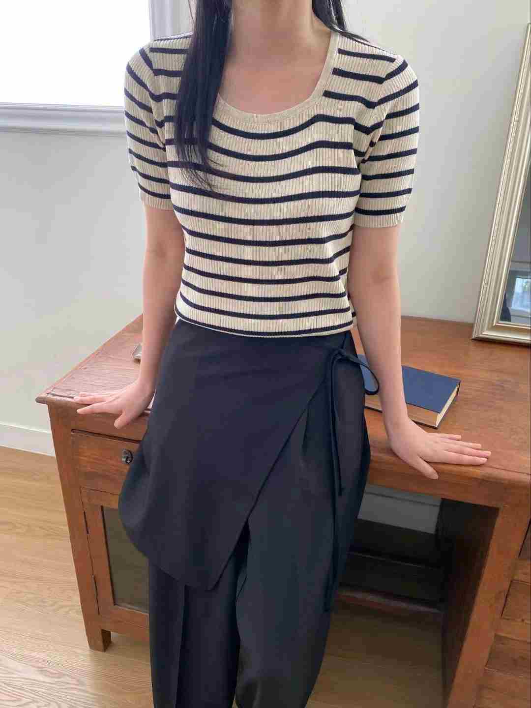 M.STORY韓國代購㊣女士新品真品休閑熱賣人氣職業時尚針織衫M.STORY針織衫