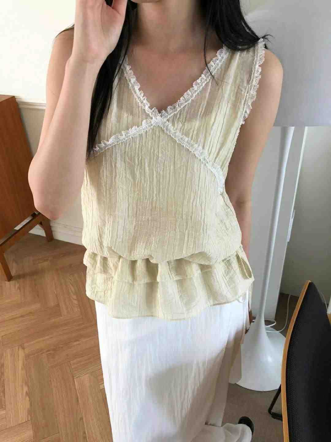 M.STORY東大門㊣代購女士新品人氣25春夏時尚休閑吊帶背心M.STORY吊帶/背心