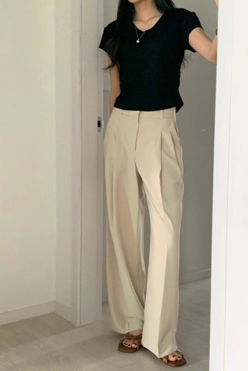 YUNI YUNI-유니유니-T東大門㊣代購女裝新品熱賣25春夏休閑褲YUNI YUNI休閑褲