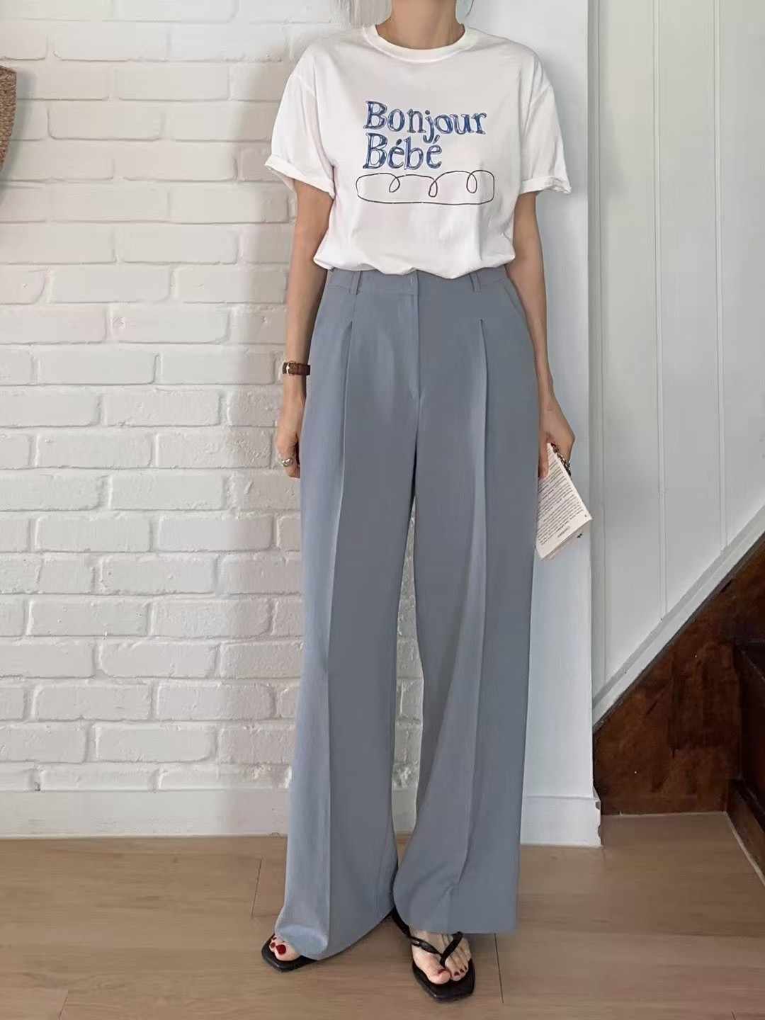 HIGHEND韓國直郵㊣女士新款真品推薦休閑時尚人氣職業休閑褲HIGHEND休閑褲