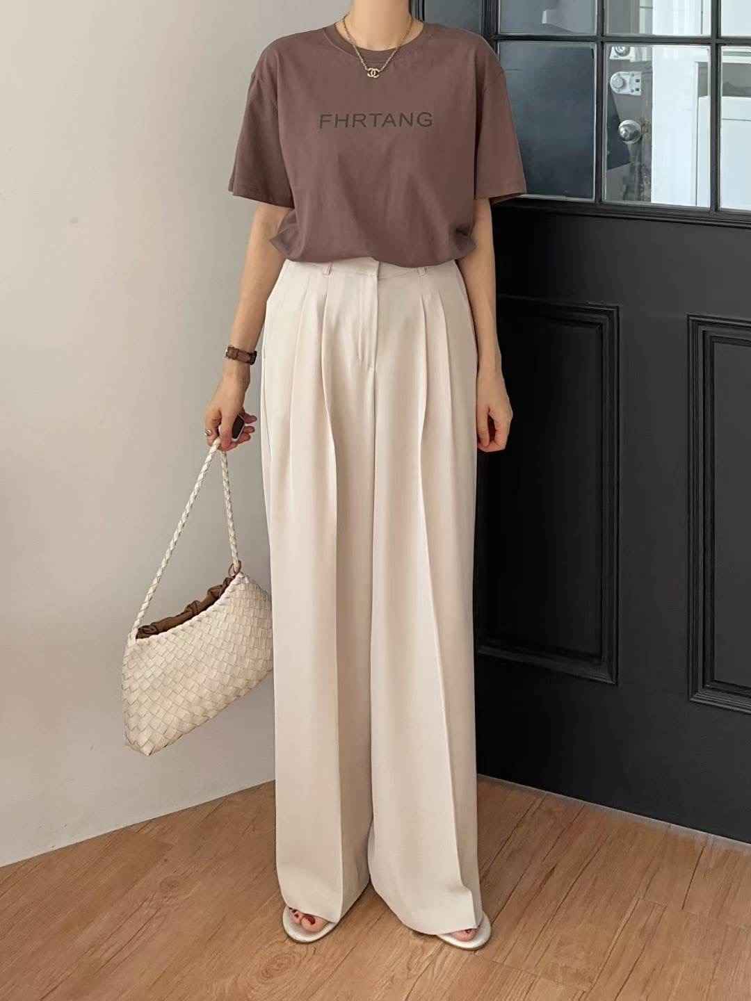 HIGHEND東大門㊣代購女裝新品25春夏真品熱賣推薦時尚休閑褲HIGHEND休閑褲