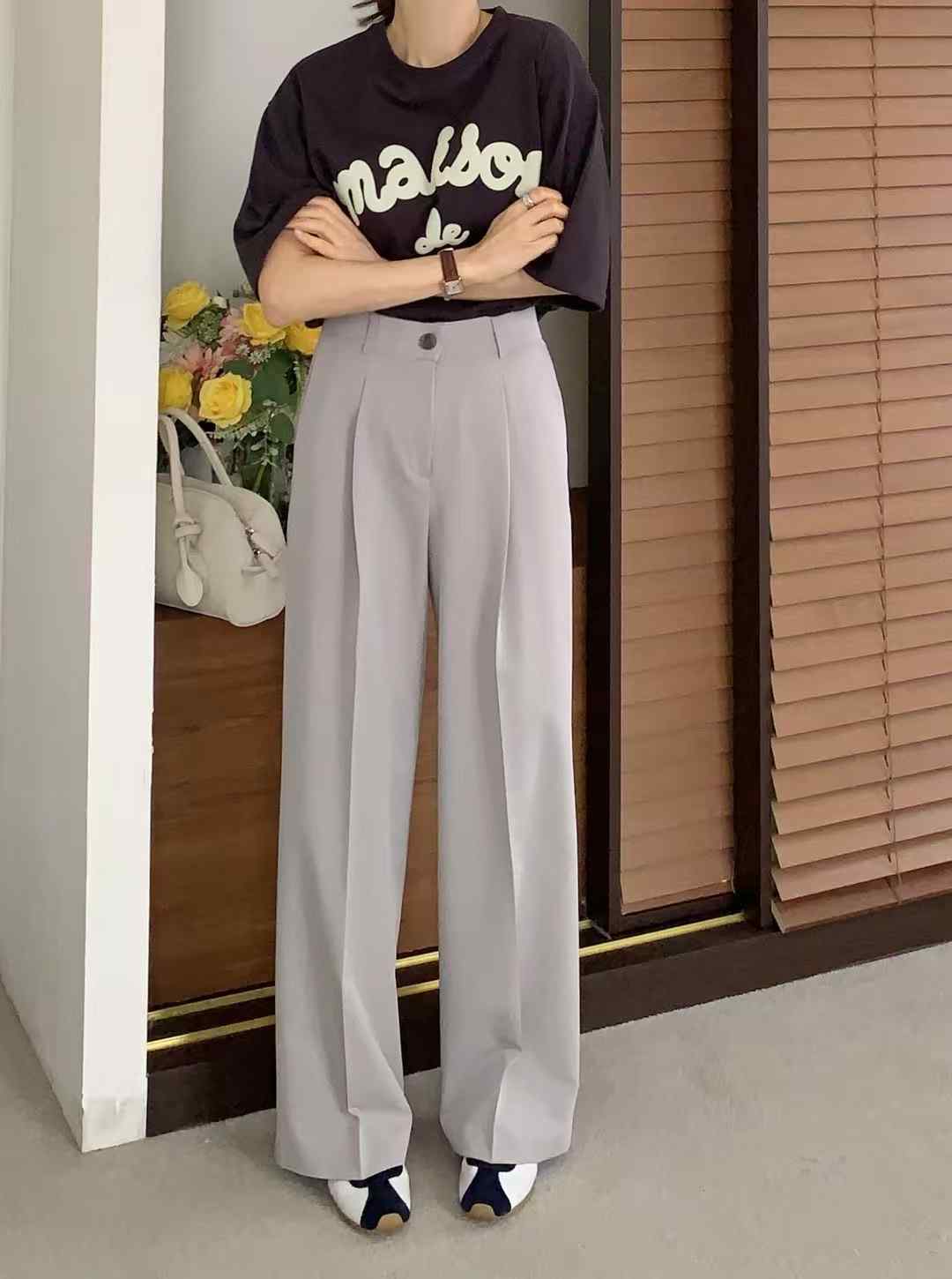 HIGHEND東大門㊣代購女裝新品熱賣真品推薦時尚職業休閑休閑褲HIGHEND休閑褲