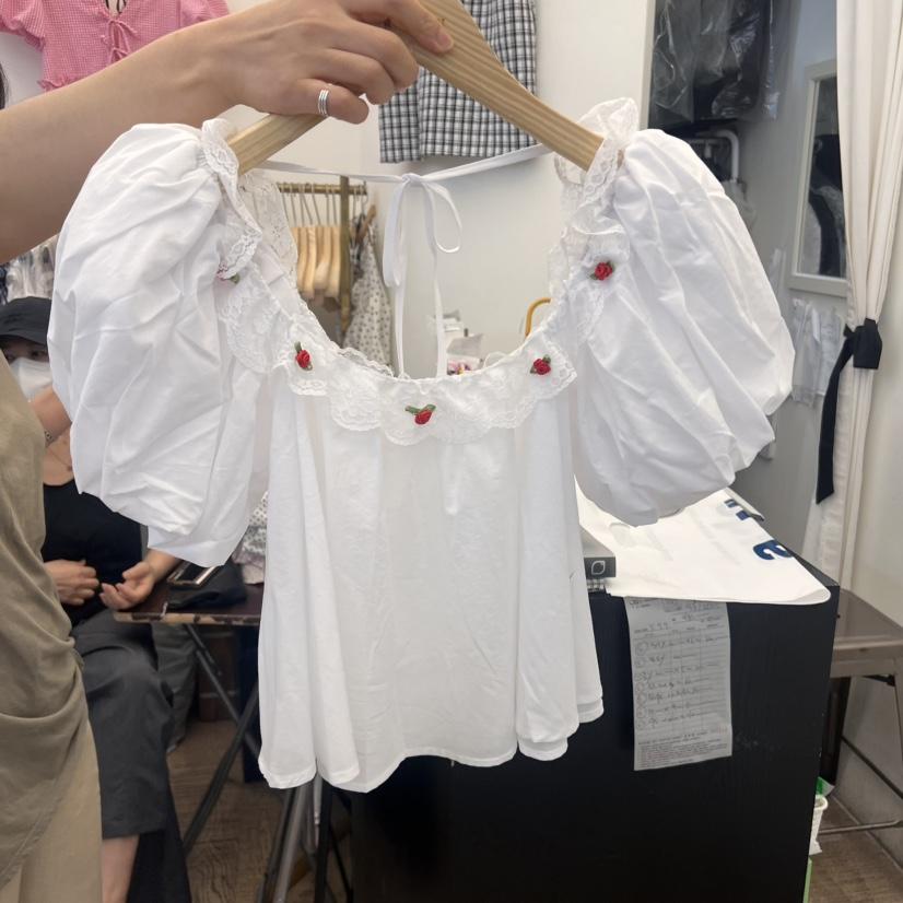 BEEN-A韓國直郵㊣女裝新品真品職業休閑25春夏人氣襯衫蕾絲衫BEEN-A襯衫/蕾絲衫