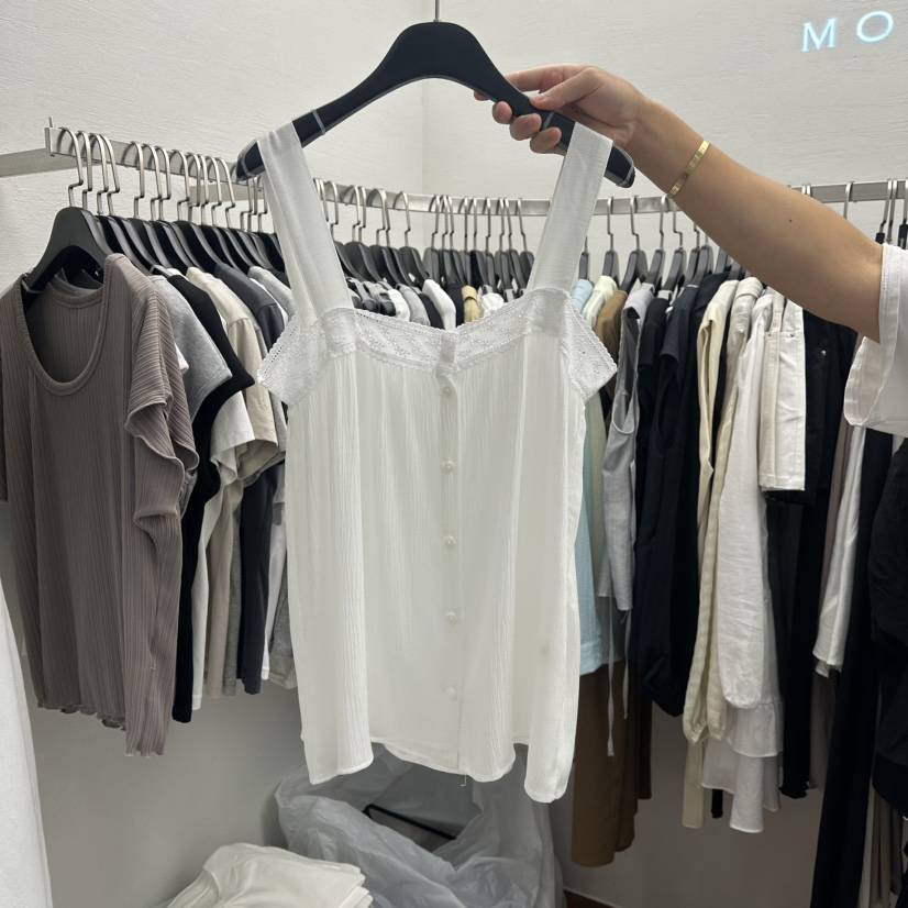 MOANA東大門㊣實拍女裝新款推薦休閑熱賣人氣時尚真品吊帶背心MOANA吊帶/背心