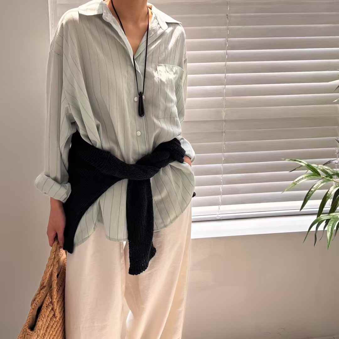 VIVAGLAM-비바글램-T韓國直郵㊣女士新款時尚25春夏襯衫蕾絲衫VIVAGLAM襯衫/蕾絲衫