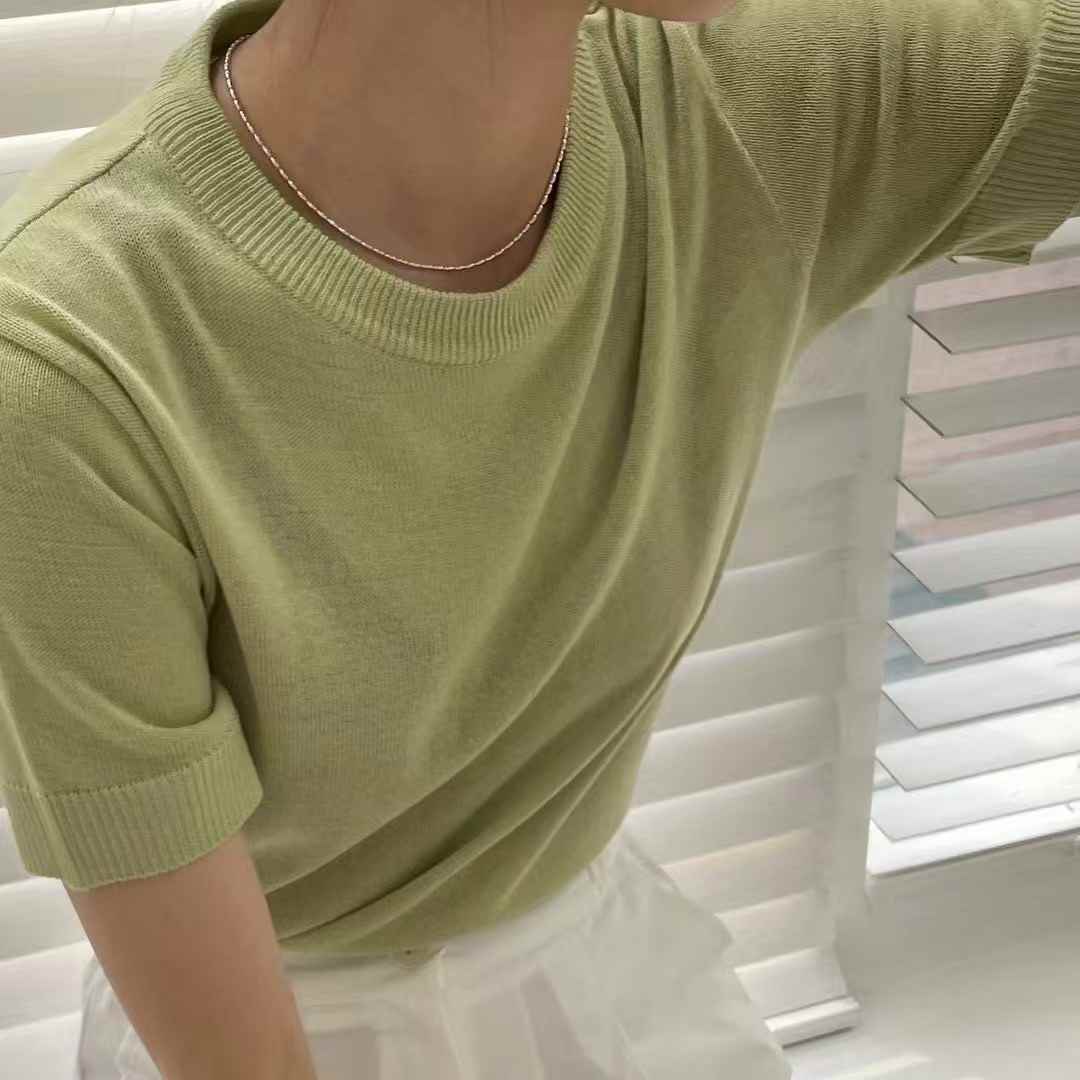 VIVAGLAM-비바글램-T東大門㊣直郵女裝新款人氣針織衫亞麻VIVAGLAM針織衫