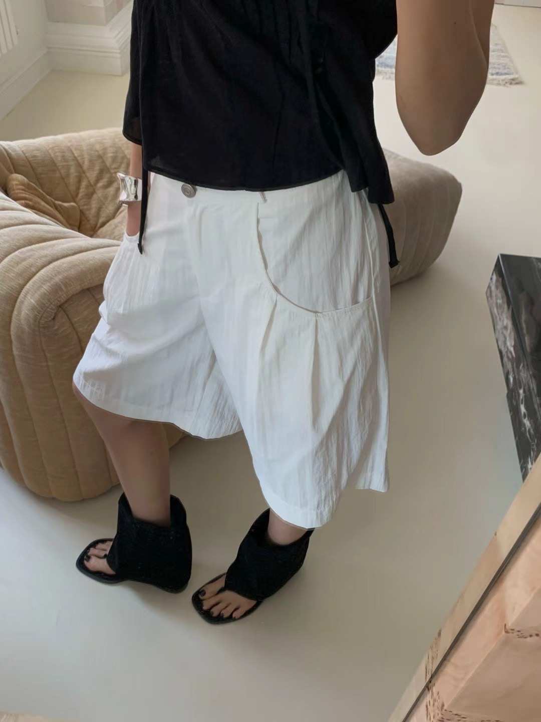 ONDA東大門㊣實拍女裝新款推薦人氣時尚休閑職業真品熱賣短褲ONDA短褲