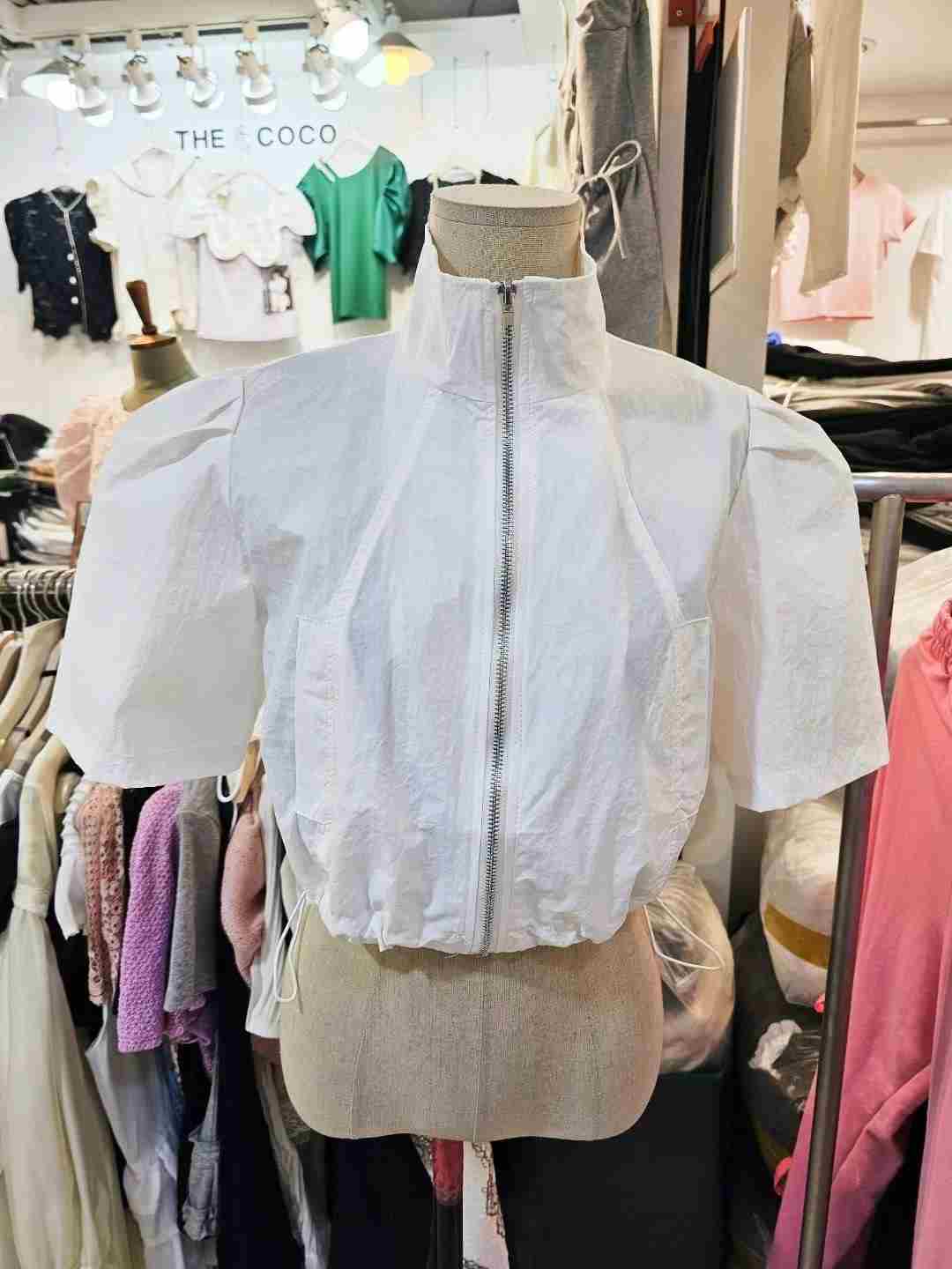 THE COCO東大門㊣實拍女士新品25春夏休閑推薦夾克泡泡袖短款THE COCO夾克