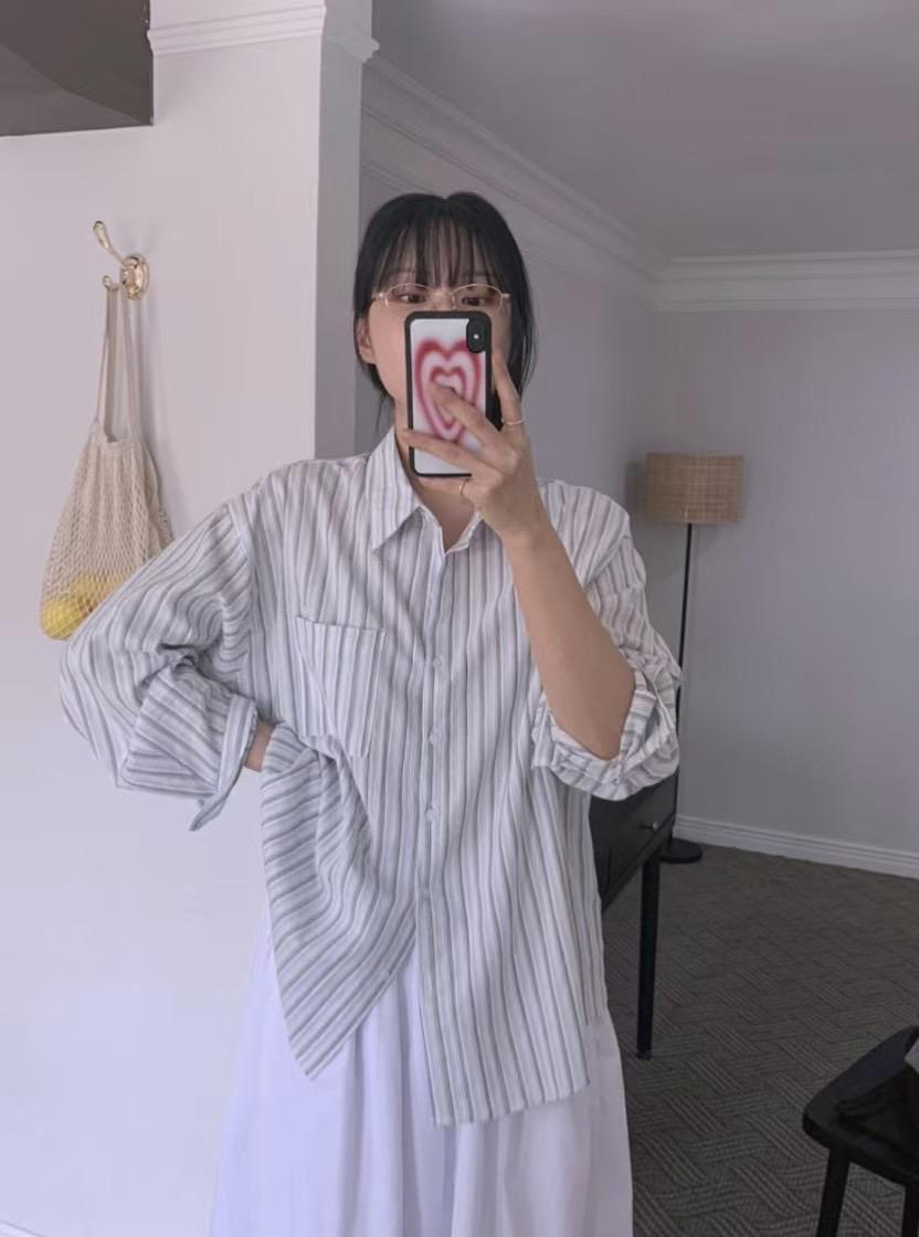 ALL OF US東大門㊣直郵女士新品休閑時尚推薦真品襯衫蕾絲衫ALL OF US襯衫/蕾絲衫