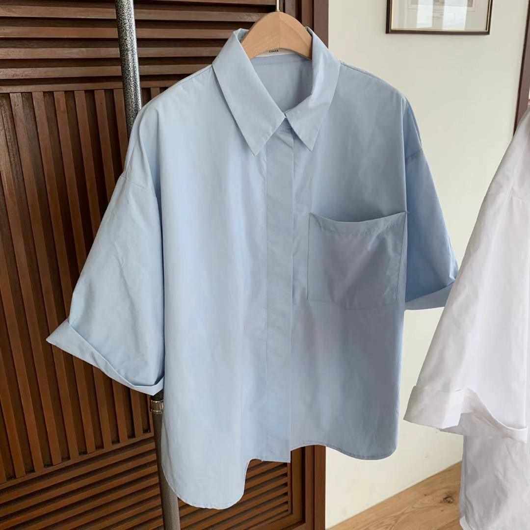 COVER-커버-T東大門㊣直郵女士新品25春夏推薦襯衫蕾絲衫COVER襯衫/蕾絲衫