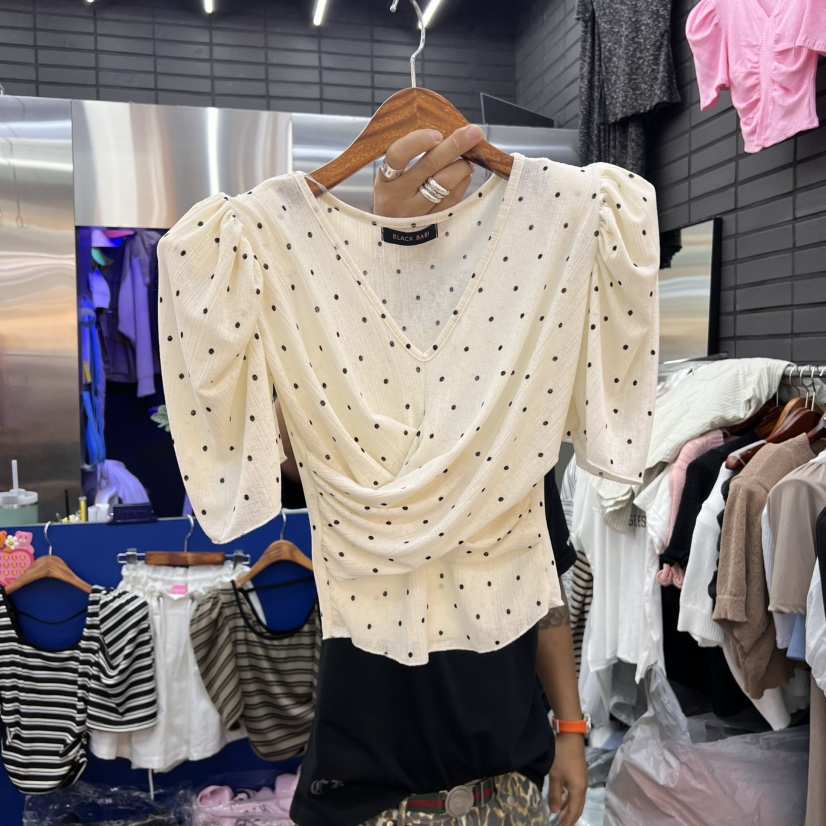 BLACK BABI東大門㊣直郵女裝新品25春夏人氣休閑職業真品T恤BLACK BABIT恤