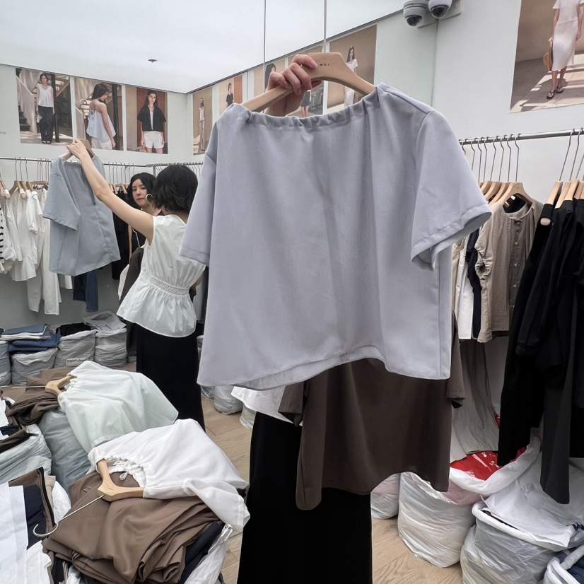 MOI-A韓國代購㊣女裝新品熱賣真品25春夏時尚職業襯衫蕾絲衫MOI-A襯衫/蕾絲衫