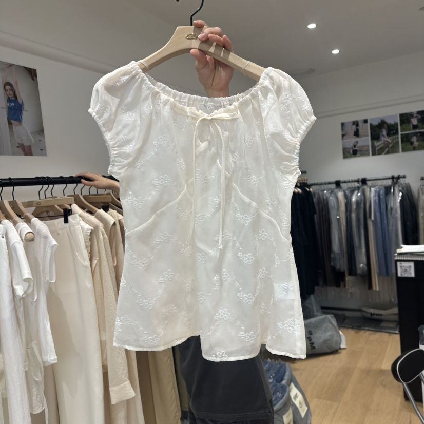 aube nunt韓國直郵㊣女士新品人氣真品熱賣休閑襯衫蕾絲衫aube nunt襯衫/蕾絲衫