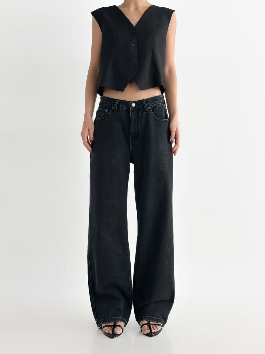 PUBLIC&amp;CO GIRL韓國直郵㊣女士新品25春夏推薦牛仔褲PUBLIC&amp;CO GIRL牛仔褲