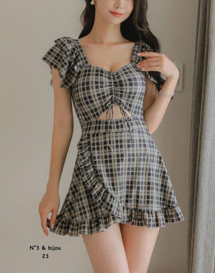 N3韓國直郵㊣女裝新品真品25春夏推薦人氣時尚休閑職業連衣裙N3連衣裙