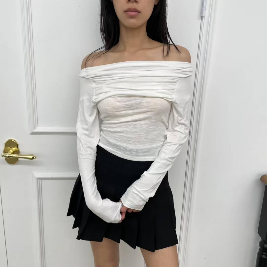 HOLYMOLY東大門㊣實拍女士新品25春夏熱賣休閑人氣推薦長袖T恤HOLYMOLY長袖T恤