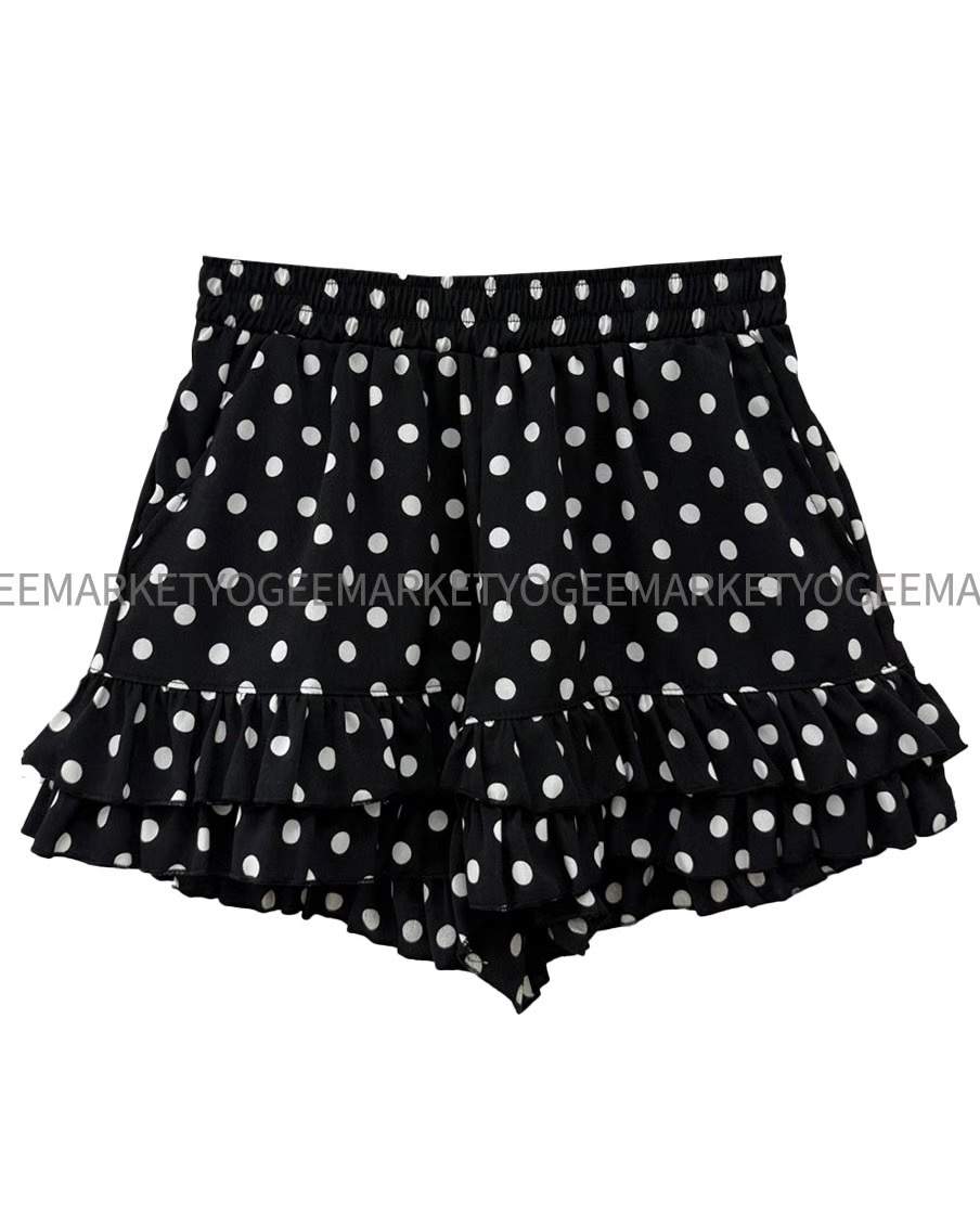 OPENING TITLE-오프닝타이틀-OT東大門㊣代購女裝新品25春夏短褲荷葉邊anag/OPENING TITLE短褲