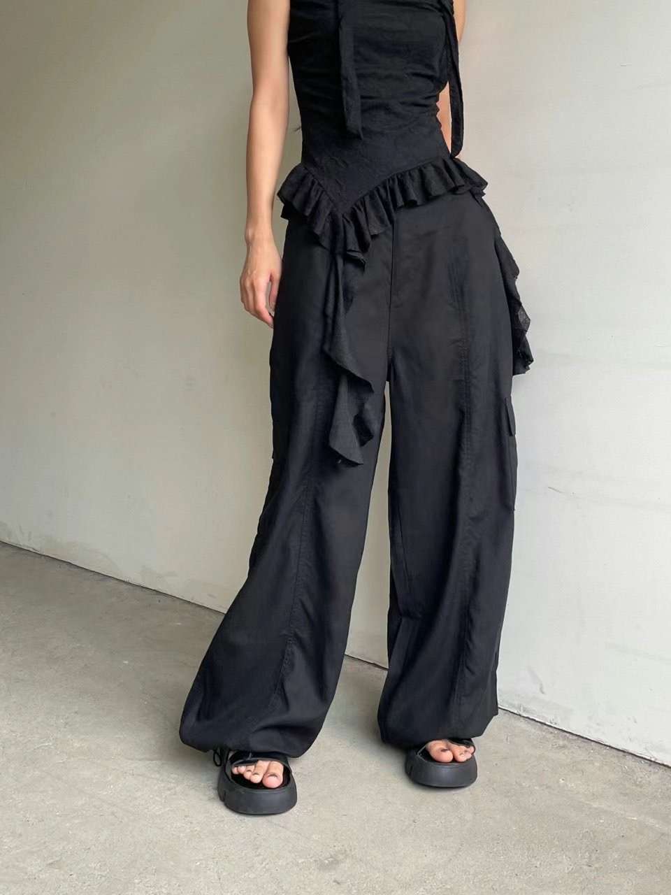 MOONGCHI東大門㊣實拍女士新品推薦職業休閑人氣時尚休閑褲MOONGCHI休閑褲