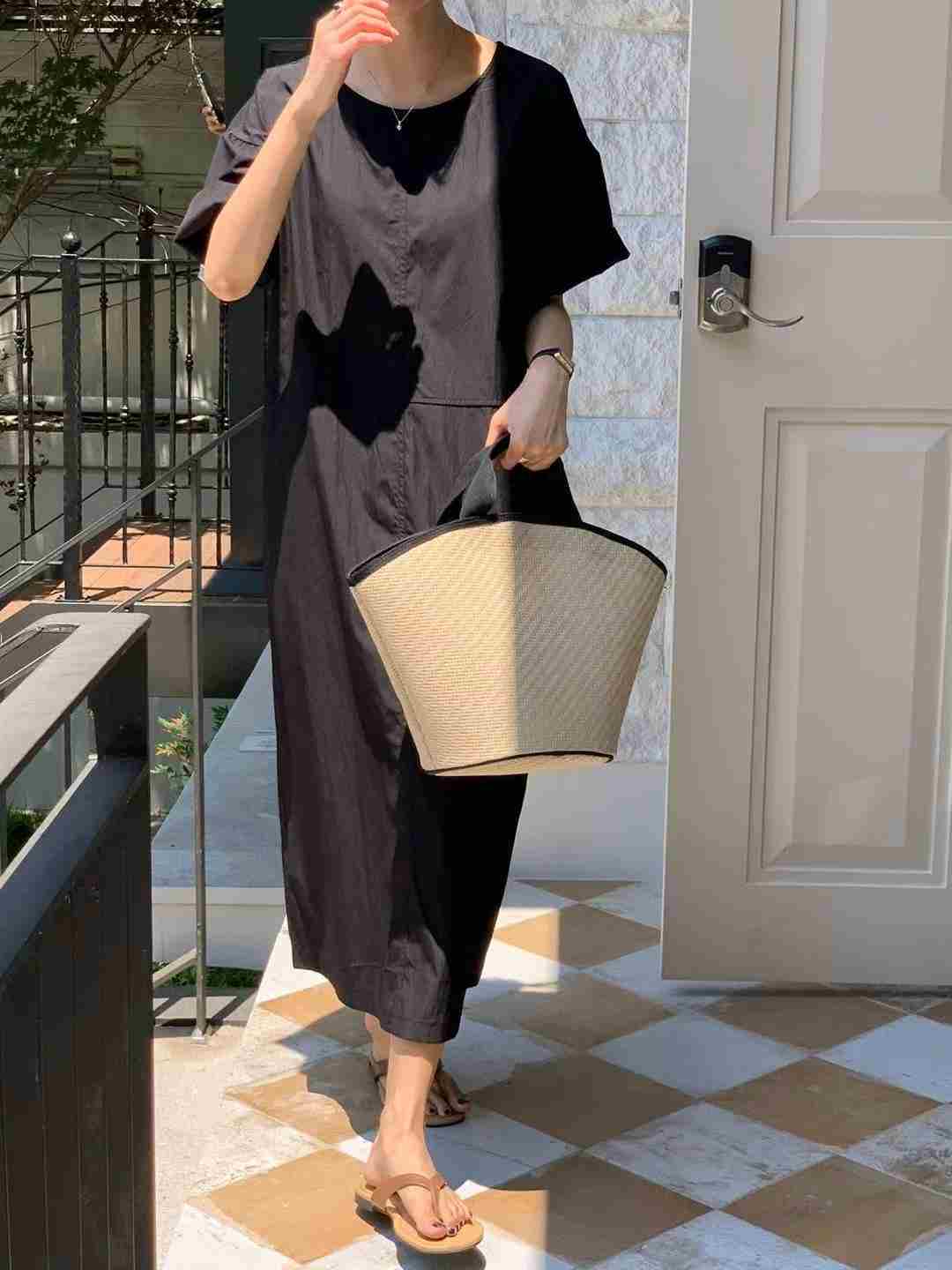 AREING東大門㊣實拍女裝新款25春夏休閑真品時尚熱賣連衣裙AREING連衣裙
