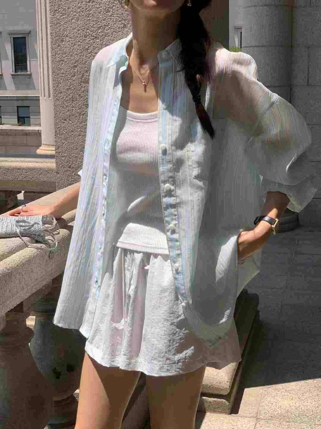 AREING東大門㊣直郵女裝新款真品休閑熱賣人氣職業襯衫蕾絲衫AREING襯衫/蕾絲衫