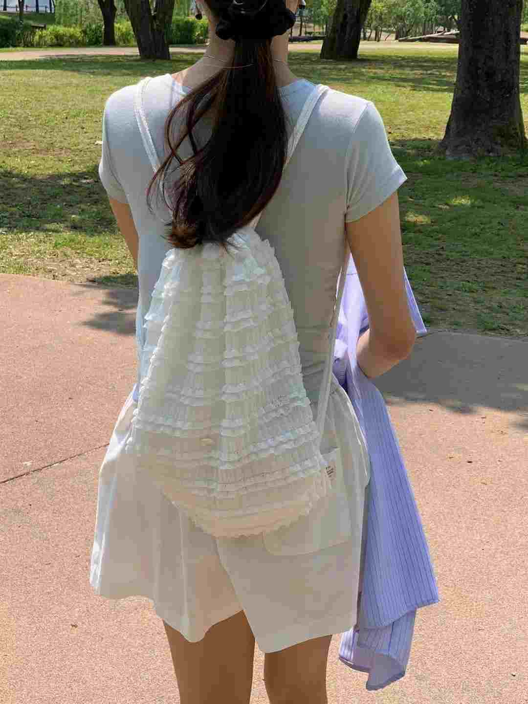 AREING韓國直郵㊣女裝新款時尚真品熱賣25春夏推薦雙肩背包AREING雙肩背包