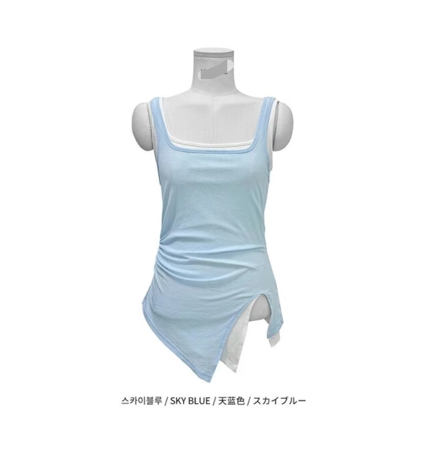 MOONGCHI東大門㊣實拍女士新款休閑推薦熱賣真品時尚吊帶背心MOONGCHI吊帶/背心