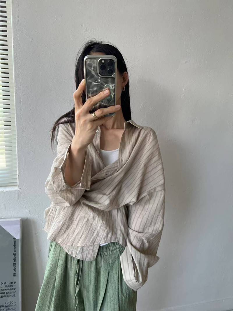 BRICK韓國直郵㊣女裝新品熱賣真品人氣25春夏職業襯衫蕾絲衫BRICK襯衫/蕾絲衫