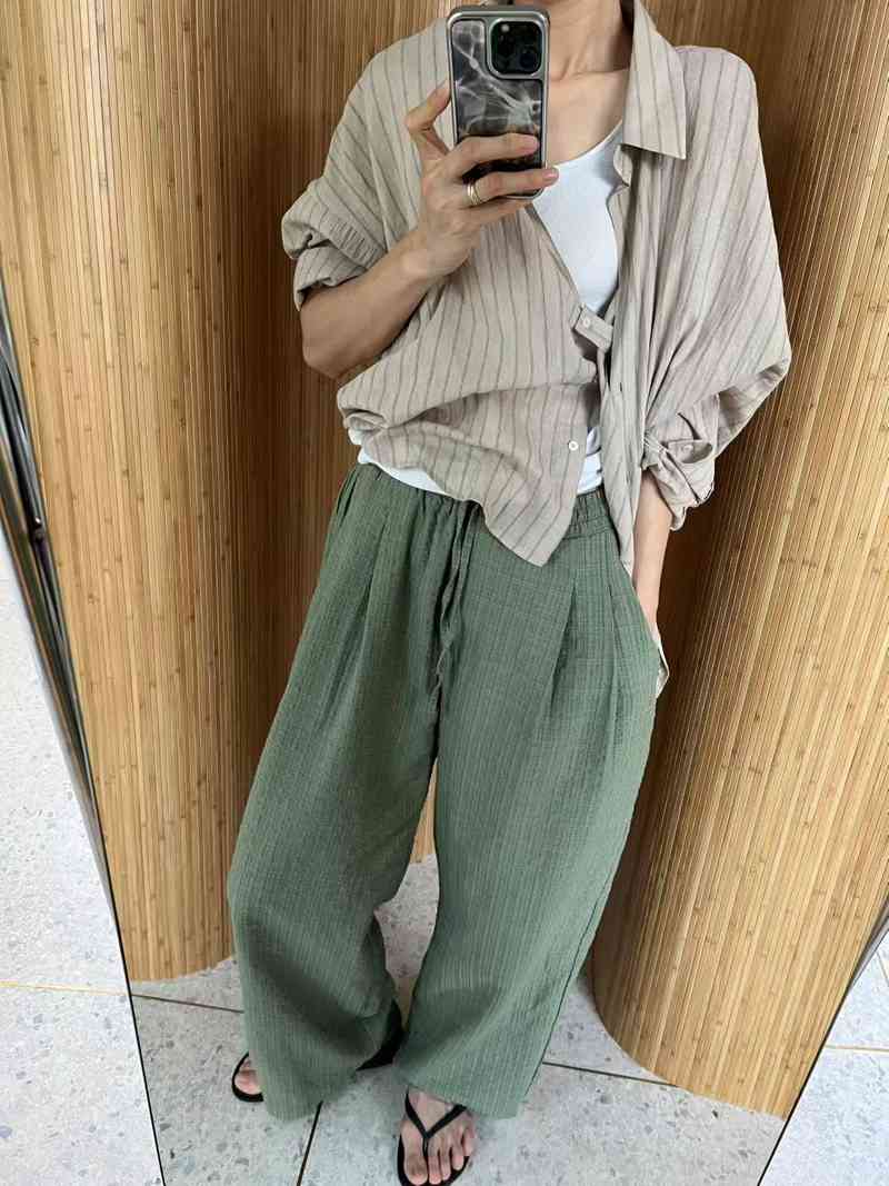 BRICK韓國直郵㊣女士新款人氣職業時尚25春夏真品休閑休閑褲BRICK休閑褲