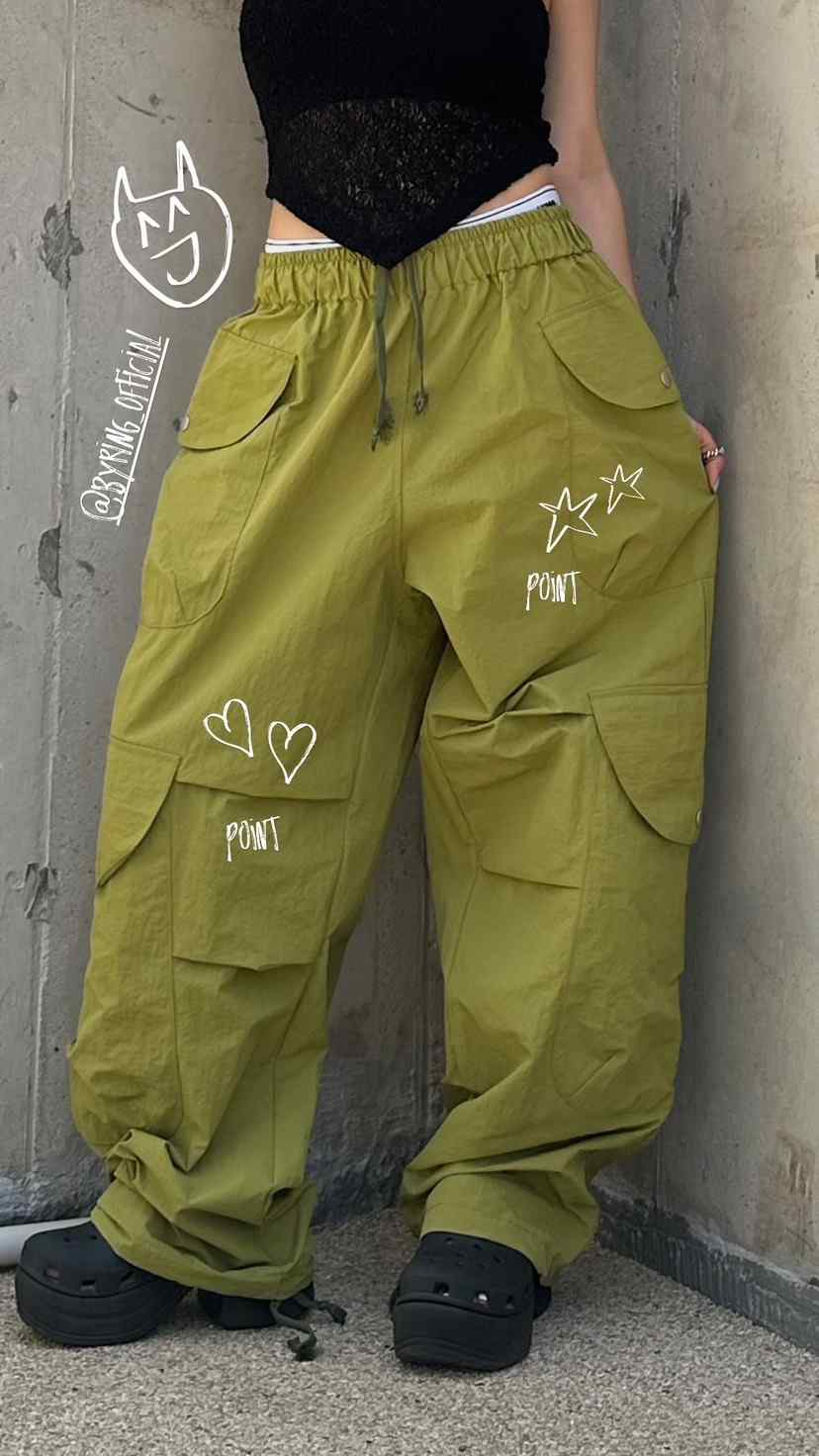BYRING東大門㊣直郵女裝新款25春夏熱賣職業人氣推薦休閑褲BYRING休閑褲