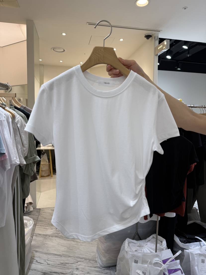 YIKHO STYLE韓國直郵㊣女裝新品真品職業時尚熱賣休閑25春夏T恤YIKHO STYLET恤