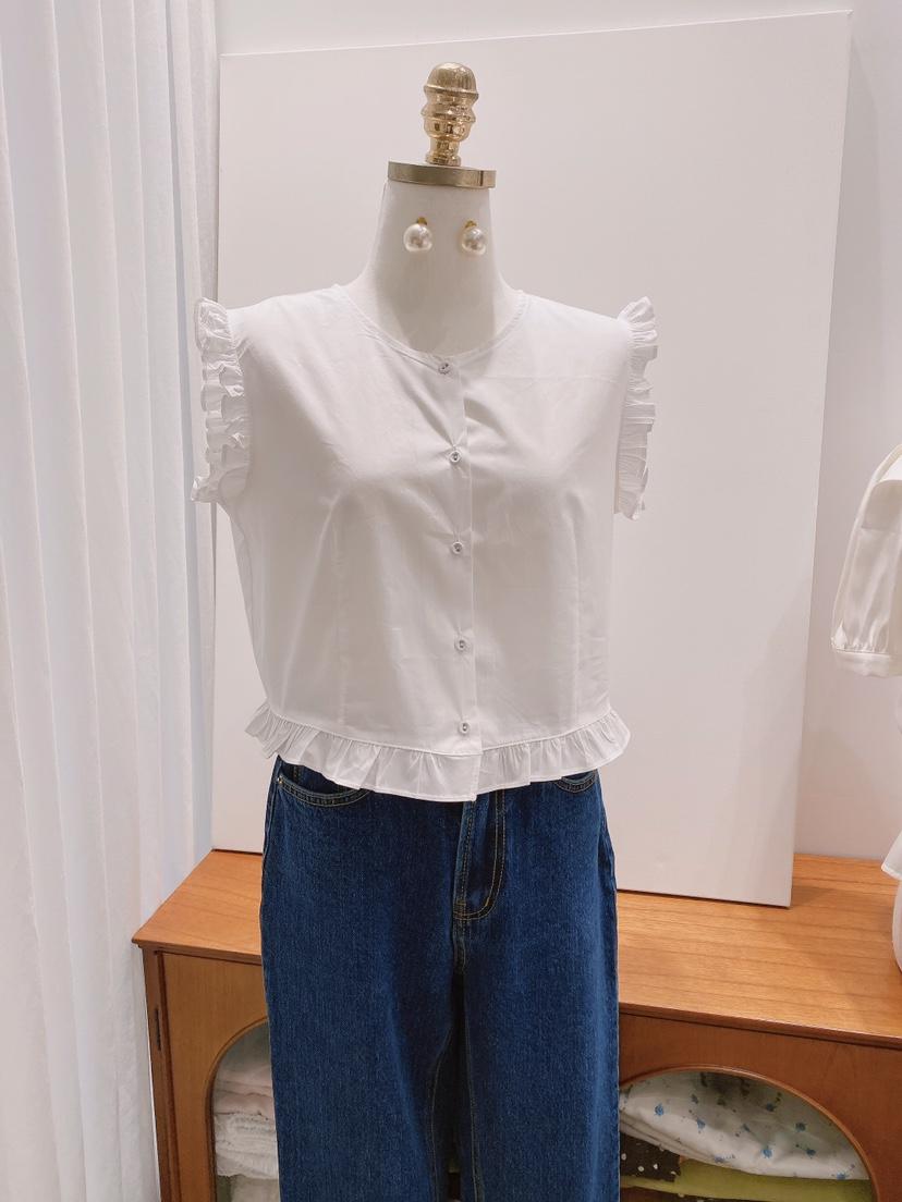 LETAILOR東大門㊣代購女裝新品推薦熱賣25春夏休閑襯衫蕾絲衫LETAILOR襯衫/蕾絲衫