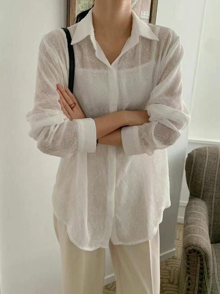 NOON東大門㊣直郵女士新品休閑人氣25春夏時尚真品襯衫蕾絲衫NOON襯衫/蕾絲衫