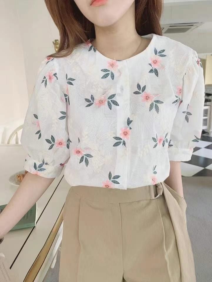 NOON韓國直郵㊣女裝新款休閑真品熱賣職業時尚推薦襯衫蕾絲衫NOON襯衫/蕾絲衫