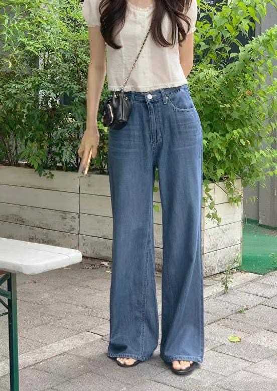 BEE韓國代購㊣女裝新款推薦真品時尚職業熱賣25春夏人氣牛仔褲BEE牛仔褲