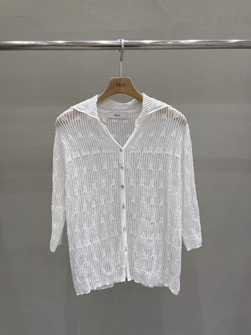 THE MUI東大門㊣實拍女裝新品25春夏時尚真品熱賣推薦針織衫Mu:i-A針織衫