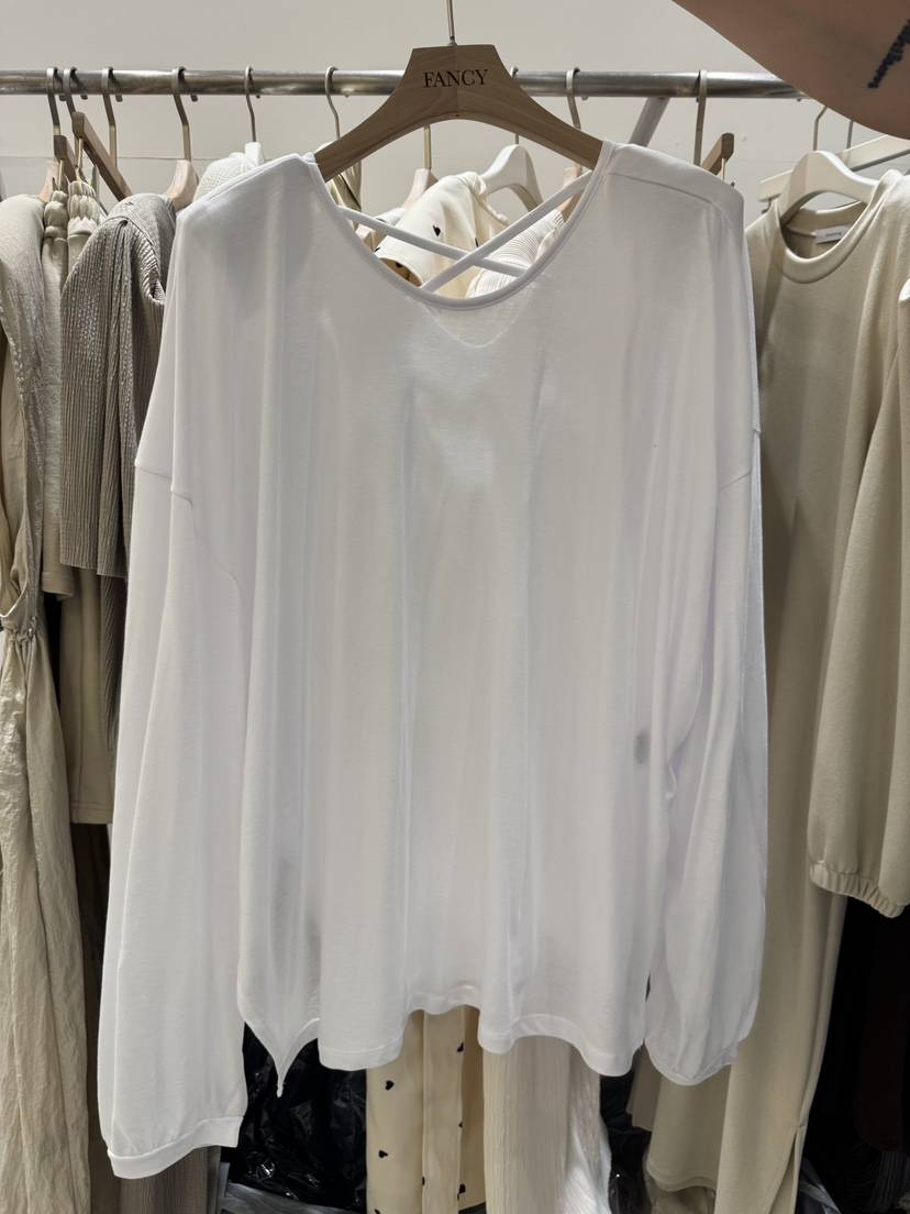 FANCY韓國直郵㊣女裝新品25春夏時尚休閑真品職業人氣長袖T恤FANCY/Something長袖T恤