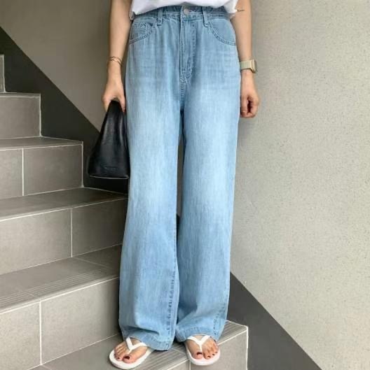 BEE韓國直郵㊣女裝新款真品時尚人氣25春夏熱賣職業休閑牛仔褲BEE牛仔褲