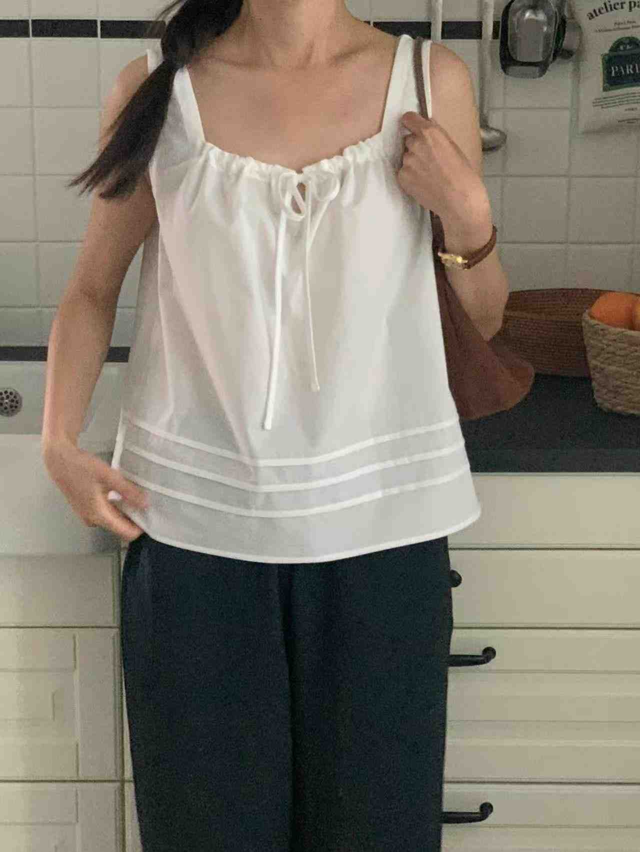 BILLOW東大門㊣實拍女士新品時尚職業休閑人氣25春夏吊帶背心BILLOW吊帶/背心