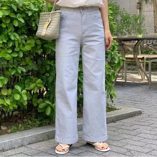 BEE東大門㊣代購女裝新品熱賣人氣職業休閑推薦真品25春夏牛仔褲BEE牛仔褲