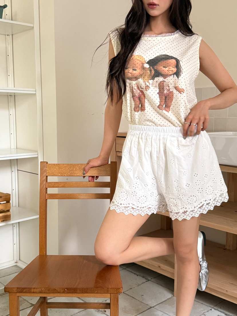 MAISONDEGLORY韓國直郵㊣女裝新款職業真品推薦休閑短褲蕾絲MAISON DE GLORY短褲