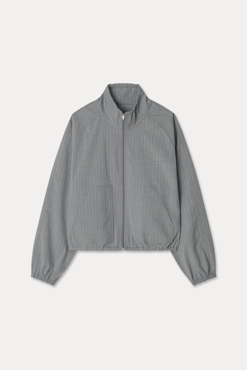 GENTLE B東大門㊣直郵女裝新品休閑人氣25春夏夾克高領條紋GENTLE B夾克
