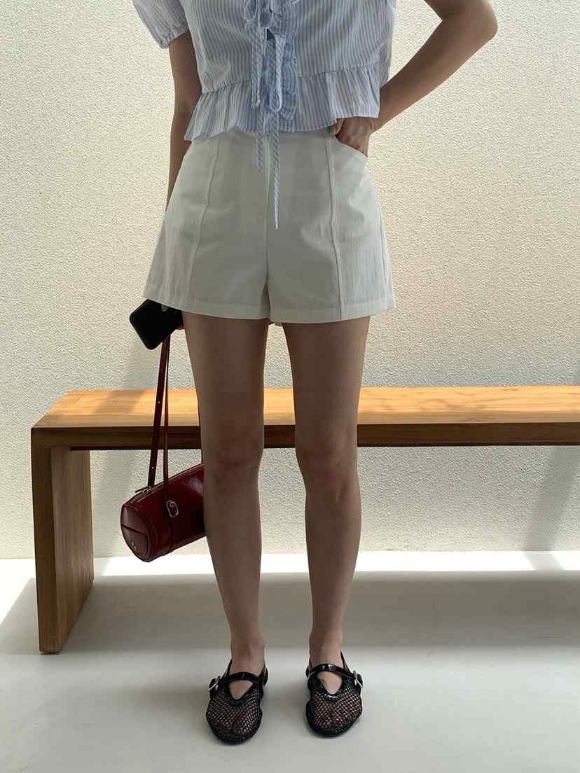 REVE CITE-L東大門㊣直郵女士新款推薦休閑人氣25春夏短褲REVE CITE短褲
