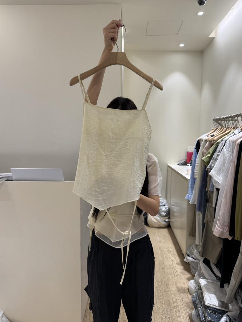 FLOWER-L東大門㊣代購女士新款職業真品推薦熱賣吊帶背心緊身FLOWER吊帶/背心