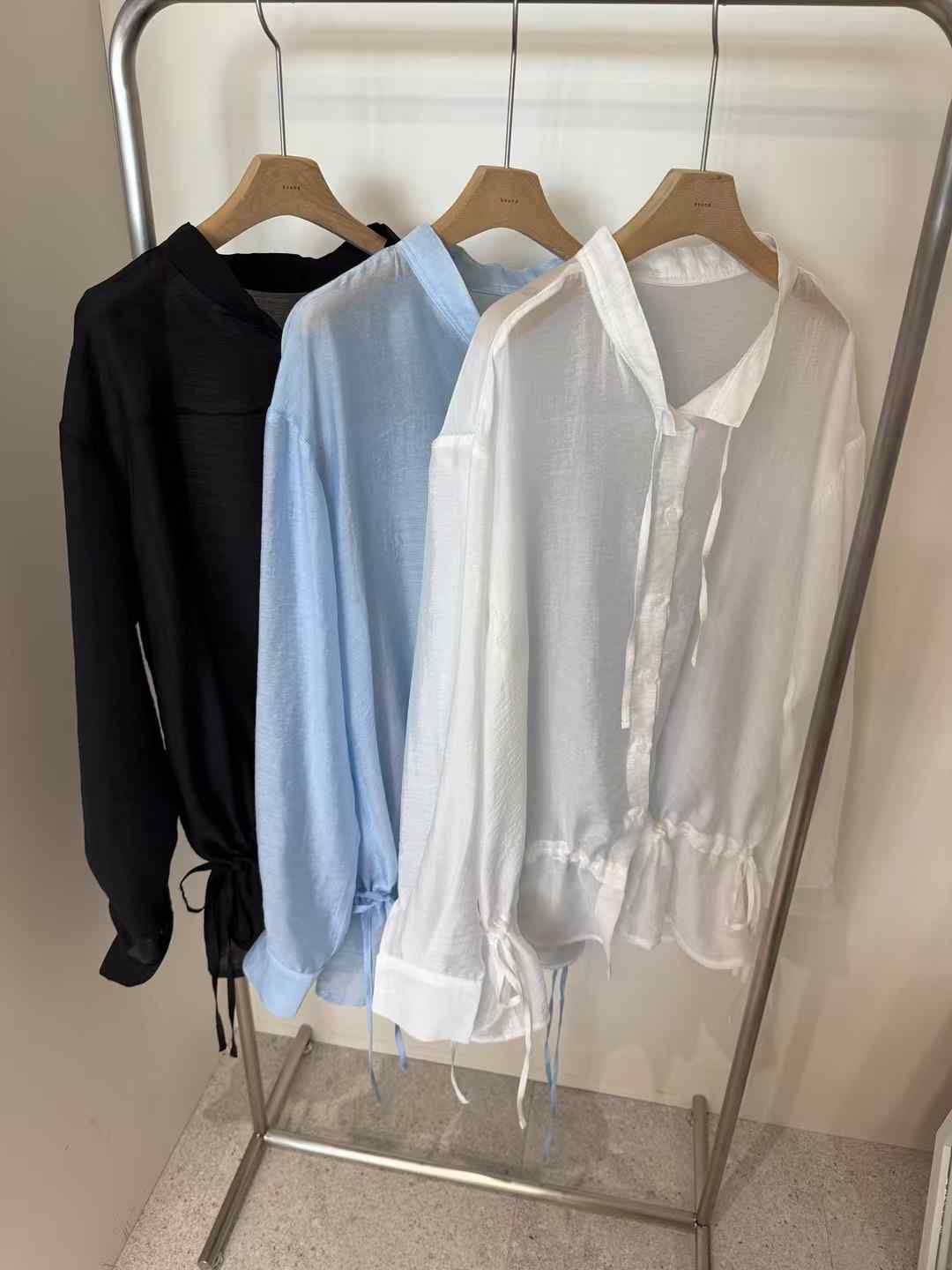 BOUND東大門㊣代購女裝新品25春夏推薦時尚熱賣休閑襯衫蕾絲衫BOUND襯衫/蕾絲衫