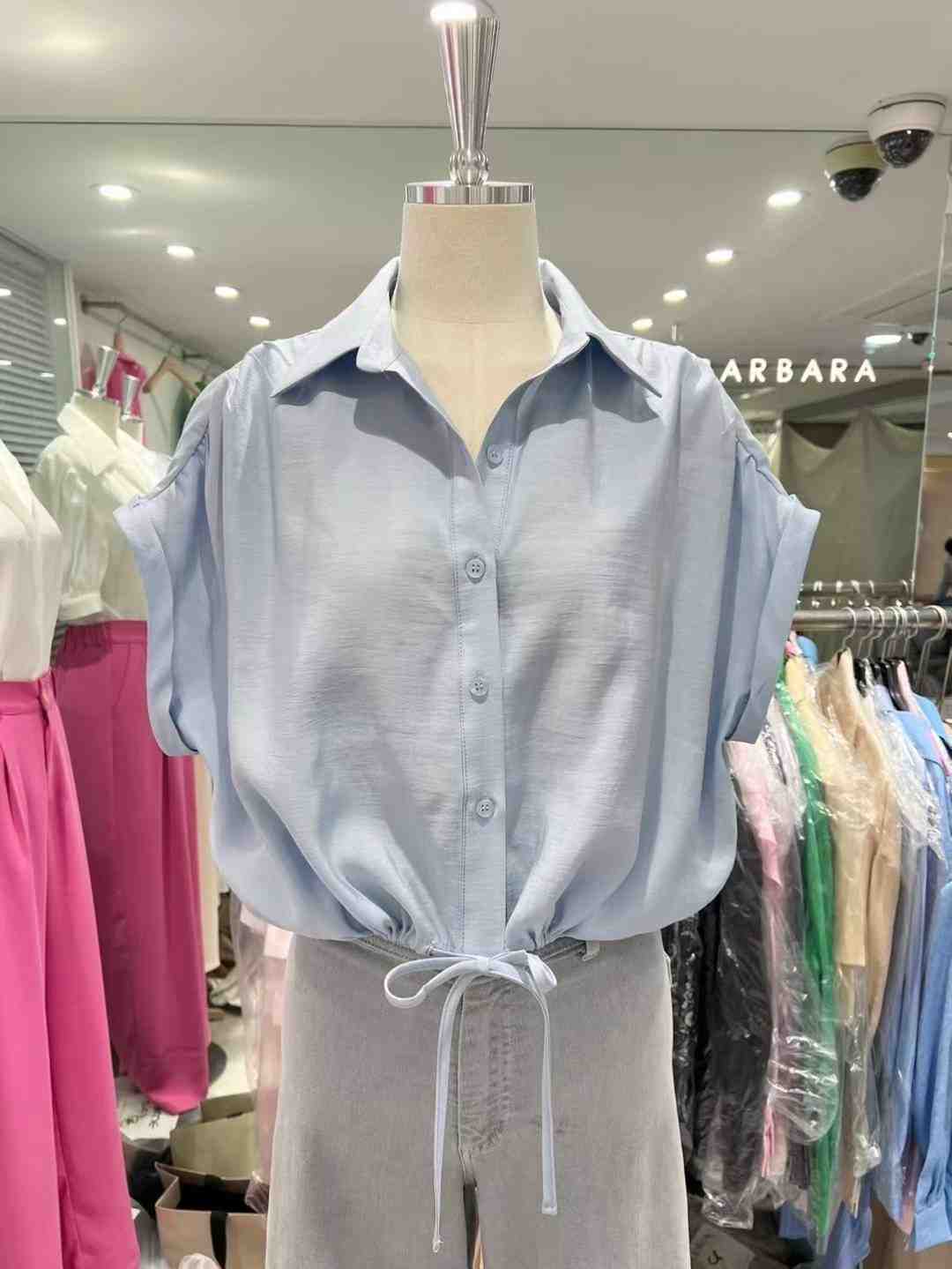 THE BARBARA東大門㊣實拍女士新款人氣職業休閑襯衫蕾絲衫THE BARBARA襯衫/蕾絲衫