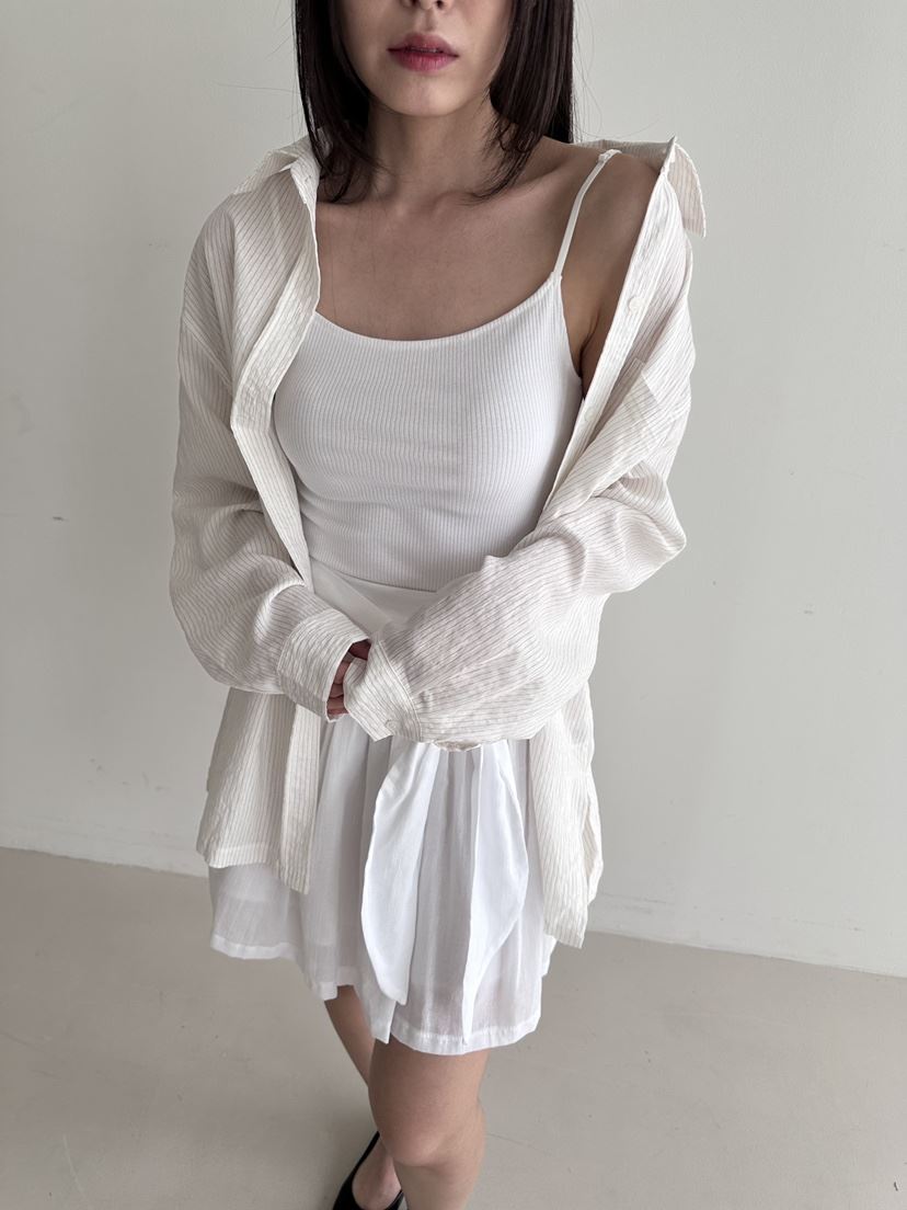 CYLINDER東大門㊣代購女士新款休閑熱賣25春夏人氣襯衫蕾絲衫CYLINDER襯衫/蕾絲衫