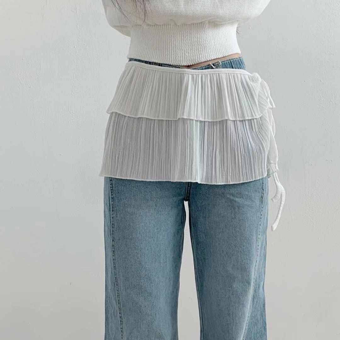 WOO SUNG東大門㊣代購女裝新品25春夏熱賣休閑職業短裙裹身裙WOO SUNG短裙