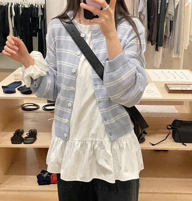 BUTTERING東大門㊣直郵女裝新品人氣職業時尚熱賣推薦針織衫ARLOW針織衫